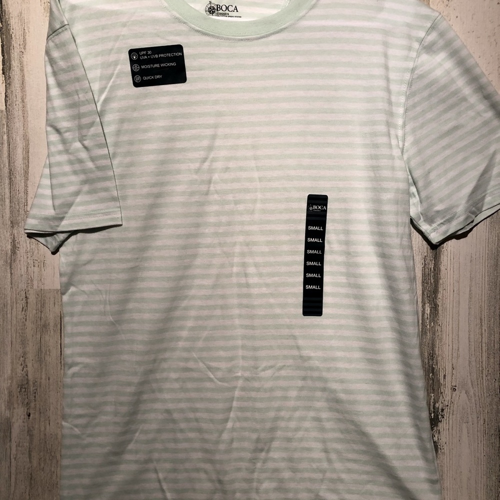 New Boca small striped short sleeve .